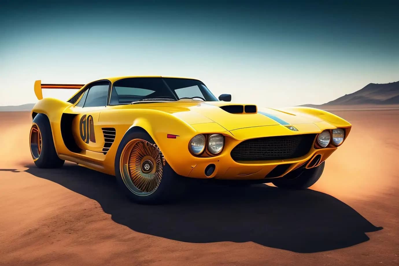 Yellow Car Background